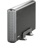 Externt kabinett 3.5" SATA till USB 3.0, Deltaco, aluminium