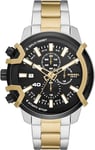 Diesel Watch for Men Griffed, Chronograph Movement, 48 mm Tri-Tone Stainless Steel Case with a Stainless Steel Strap, DZ4577