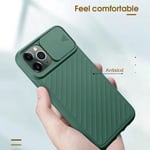 Slide Camera Cover Lens Protection Phone Case For Iphone 11,ipho Green 11
