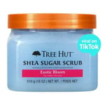 Tree Hut Body Scrub, Shea Sugar Hydrating Exfoliator for Softer, Exotic Bloom
