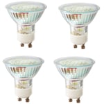 4 x 2.5W GU10 LED Cool White 6000K, 270LM Equivalent to 20W Incandescent 120° Wide Beams, GU10 LED Bulb, Spot Light