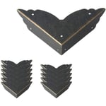 12-pack Vintage Metallhörnskydd Antik Stil Möbelhörnskydd För Bord Bröstkorg Smyckeskrin