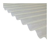Plaque polyester ondulée toit translucide (po 76/18 - petite onde) - Coloris - Translucide, Largeur totale de la plaque - 90cm, Longueur totale de la