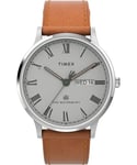 Timex Waterbury Mens Brown Watch TW2V73600 Leather (archived) - One Size