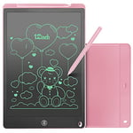 NEWYES Tablette d'écriture numérique LCD - Tableau effaçable et réutilisable de 12" - Support de Dessin Portable pour éducation, Concepteur Rose