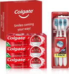 Colgate Max White Luminous Teeth Whitening Toothpaste & Toothbrush Bundle Kit, 3