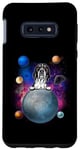 Coque pour Galaxy S10e English Pointer On The Moon Galaxy Funny Dog In Space Puppy