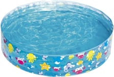 Bestway Sea Creature Paddling Pool Kiddie Swimming Pool, Inflatable Above Ground Pool, Outdoor Garden Pool, Blue, 48 x 10 Inch