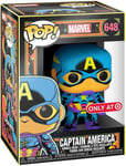 Figurine Funko Pop - Captain America - Marvel: Black Light (648) - Pop Movies - Exclusive - Fu48845