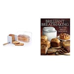 KitchenCraft Stay Fresh Bread Bin, Large Bread Bin with Bread Slicer Guide, In Gift Box, Large, Plastic & Brilliant Breadmaking in Your Bread Machine
