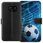 Samsung Galaxy S7 Svart Plånboksfodral Fotboll