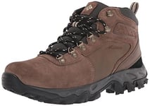 Columbia Men's Newton Ridge Plus Ii Suede Waterproof Hiking Shoe, Dark Brown/Dark Grey, 9 UK