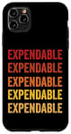 Coque pour iPhone 11 Pro Max Définition consommable, Expendable