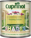 Cuprinol Garden Shades Paint Wood Furniture Shed Fence 1L - Dazzling Yellow
