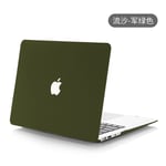 Convient pour macbook Pro coque de protection air13 pouces coque de protection coque ordinateur 14 pouces notebook apple shell - sables mouvants vert armée - creux 2023Pro16 (A2780)