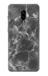 Black Marble Graphic Printed Case Cover For OnePlus 6T