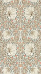 Morris & Co Pimpernel Linen Coral tapet