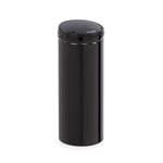 Automatic Bin Stainless Steel Sensor round 50L 3 W chromed AA Battery - Black
