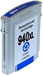 Kompatibel med 940XL (C4907AE) Bläckpatron cyan för HP