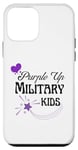 Coque pour iPhone 12 mini Violet up pour les enfants militaires - Mois de l'enfant militaire