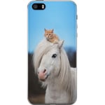 Apple iPhone 5s Gjennomsiktig Telefondeksel Katt och Häst