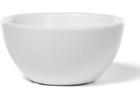 BLUE LABEL Keramisk bowl håndvask uden hanehul og overløb - 22x22x11 cm - mat hvid