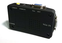 tempo di saldi Convertisseur Adaptateur Vidéo AV, RCA, S-Vidéo vers VGA pour Moniteurs Et Projecteurs