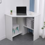 Wellington Compact Office Computer Corner Desk with Storage Shelves