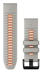 Garmin QuickFit 26 mm Fog Gray/Ember Orange silikonarmband 010-13281-02