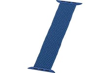 Peter Jäckel Bracelet de montre pour Apple Watch 41/40 mm (Série 4/5/6/7)/38 mm (Série 1/2/3) Flex Textile Bleu