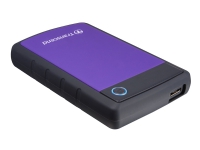 Transcend StoreJet 25H3P - Hårddisk - 4 TB - extern (bärbar) - 2,5 - USB 3.0 - 256-bit AES - lilla