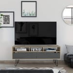Dinan Luxury Wide Screen TV Rack with 2 Wide Drawers and Extra Shelf Space