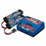 Traxxas Dual ID Battery Charger with 2 x 2S 7.4v 7600mAh LiPo Batteries TRX2991T