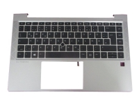 HP - Erstatningstastatur for bærbar PC - med pekepinne, ClickPad - bakbelysning - Tysk - med toppdeksel - for EliteBook 840 G7 Notebook