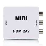 HDMI to AV Converter Mini 1080p HDMI to RCA/CVBS/AV Composite Adapter HDMI2AV TV