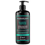 Kerargan - Après-shampoing Hydratant à l'Huile de Coco Pour Cheveux Déshydratés et Abîmés - Hydratation Profonde - Sans sulfate, GMO et huile minérale - 500ml