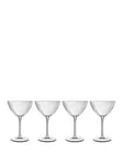 Luigi Bormioli Optica Set Of 4 Martini Glasses - 220Ml
