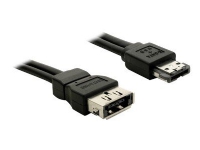 DeLOCK Power Over eSATA-kabel - Power Over eSATA-kabel - Serial ATA 150/300 - 11 stift USB/eSATA (5 V) (hane) till 11 stift USB/eSATA (5 V) (hona) - 1 m - svart