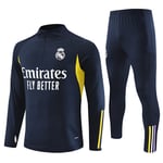 Real Madrid Långärmad Fotbollströja Set för Vuxna och Barn - Träningsoverall Julgåva 23-24 Ny Blå - Xinlan Blå blue 14#