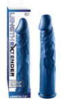 Blue 7.5" Length Extender Penis Sleeve Realistic Silicone Cock Extension Sheath