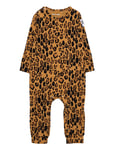 Basic Leopard Jumpsuit Baby Beige Mini Rodini