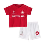 FIFA Unisex Baby Official World Cup 2022 Tee & Short Set - Switzerland 18m