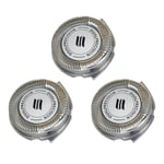 3PCS Ersättning Rakblad-Bladersättning för Philips No-relco R-azor HQ8 Dual-Precisions