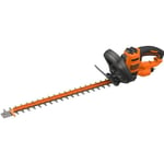 Taille-haie électrique BLACK + DECKER BEHTS401-QS 500W 55cm avec 2 Poignées et Garde, Lame Asymétrique