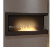 InFire - Kulma BIO takka 45x90 cm 3kW musta