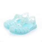 Girl's Sandals Crocs Kids Isabella Glitter Adjustable Strap in Turquoise
