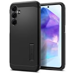 Spigen Galaxy A55 5G (2024) Tough Armor Case - Black DROP-TESTED MILITARY GRADE - HEAVY DUTY - 3-Layer Extreme Protection - Air Cushion Technology - Dual Layer Protection