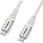 Otterbox USB-C till USB-C Premium Fast Charge kabel 2m, White