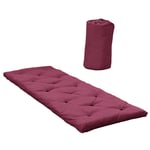 Inside75 Lit futon standard BED IN A BAG couleur bordeaux