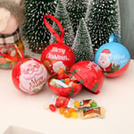 Christmas Tinplate Candy Ball Box Cute Creative Tree C A4